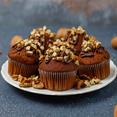 Click here for more on Chocolate muffins with walnuts - 6pcs