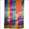 Click here for more on Multicolor Pattu Parikini-Ooni Set with Mustard Border (NSS-59)