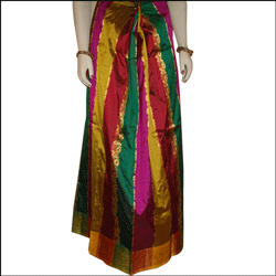 Click here for more on'Multicolor Pattu parikini NSS-43(unstitched)'