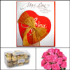 Click here for more on Musical Greeting card with Roses and chocolates