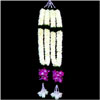 Click here for more on White petals with purple Orchids Garlands