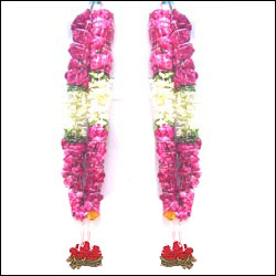 Click here for more on Rose Garlands with Lilies ( 2 Garlands)