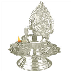 ashta lakshmi deepam silver