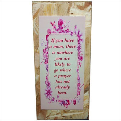 Click here for more on Quotation for Mother Message stand - code179-code002
