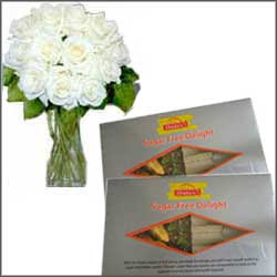 Click here for more on Sugar free Sweets wt.600gms and Flowers