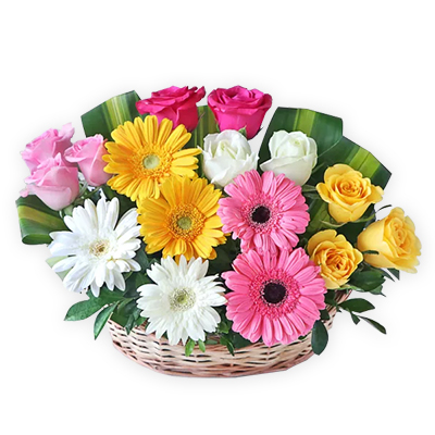 Click here for more on Floral Mix Basket