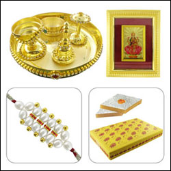 Click here for more on ROYAL PUJA THALI HAMPER -SJPRC-943