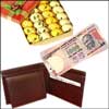 Click here for more on Cash - Rs. 10,001 with sweets and wallet