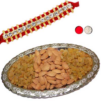 Click here for more on Rakhi with Dry Fruits - code F18