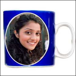 Click here for more on Blue photo mug with picture