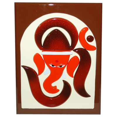 Click here for more on Wood Finish Ganesh Frame-M703-001