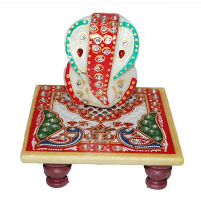 Click here for more on Marble Finish Lord Ganesh -code048