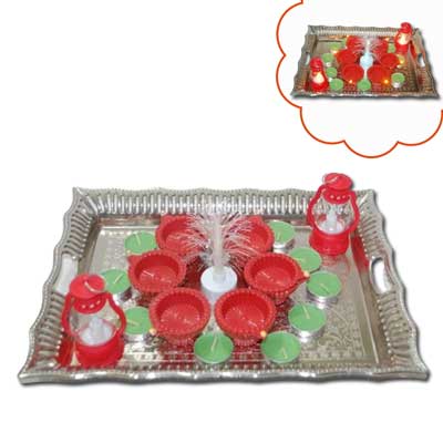 Click here for more on Diwali Candles Tray - code 01