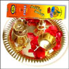 Click here for more on Diwali Brass puja thali - Small