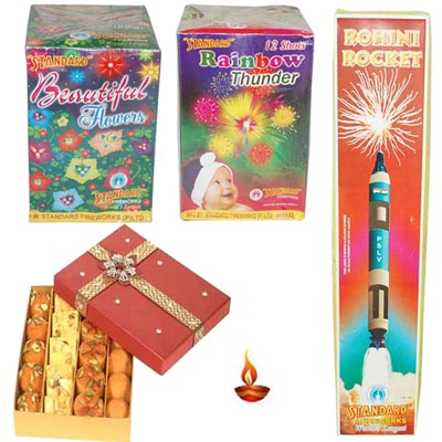 Click here for more on Crackers N Sweets Hamper - code C04