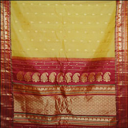 Click here for more on Gadwal Seiko Saree Rich pallu Light Green Color (With Blouse) MHS-7