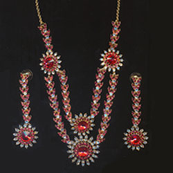 Click here for more on Floral Necklace with Hangings
