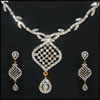 Click here for more on Fancy White stone Necklace Set - code03