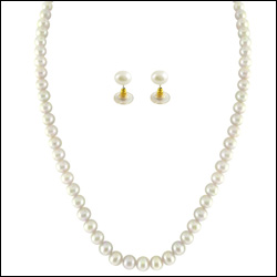 Click here for more on Single line white pearl set- SJPJA-256