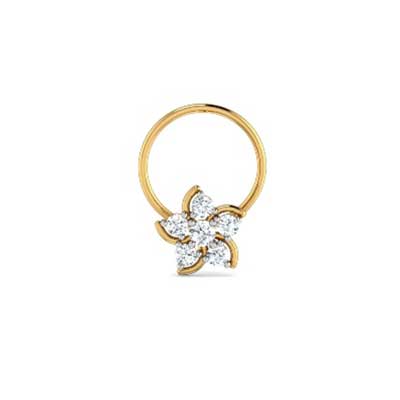 Click here for more on FLOWER DIAMOND NOSE RING - TNP10813037