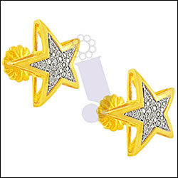 Click here for more on Star Diamond Earrings - JPAUG093