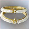 Click here for more on PEARL BANGLES - FLORAL (SJPDPB 003)
