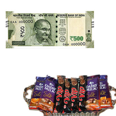 Click here for more on Cash Gift Voucher - Rs.500 , Chocolates