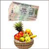 Click here for more on Fruit Basket + Cash Gift Voucher - Rs.1000