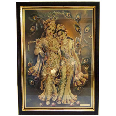 Click here for more on Lord Radha Krishna Gold plated Photo Frame -001