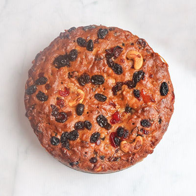 Click here for more on Round shape plum cake - 1kg (code C02)