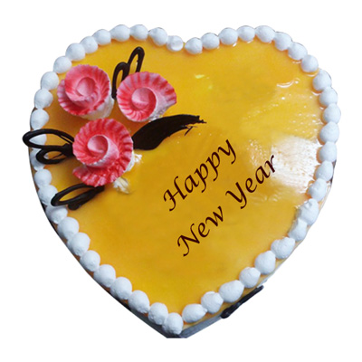 Click here for more on Yummy delicious heart shape vanilla flavor cake - 1kg