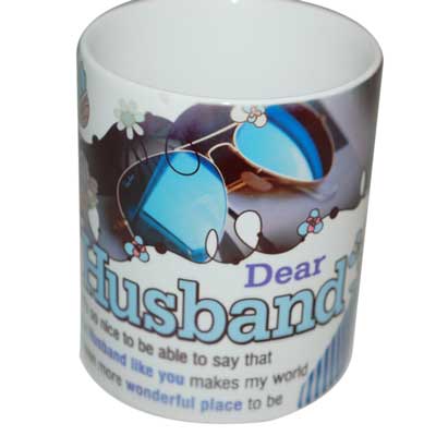 Click here for more on Mug with Message Husband -code 014