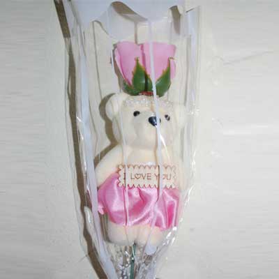 Click here for more on Artificial Rose with Teddy -36
