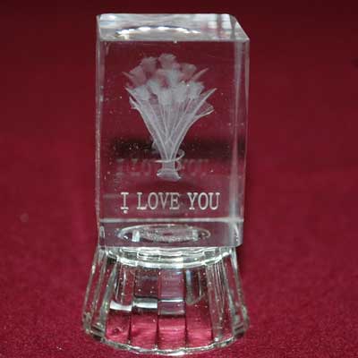 Click here for more on Decorative Crystal Piece with I Love You Message-336-code003