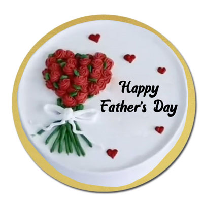 Click here for more on Delicious round shape Pineapple flavour designer cake - 1kg - code05