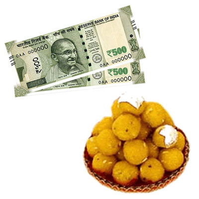 Click here for more on Cash - Rs. 1001 , 500gms of Laddu sweet
