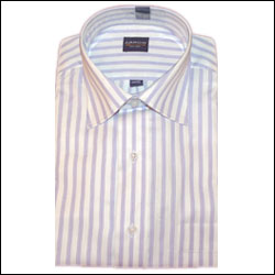 Click here for more on'White with Blue Strips - Full Sleeves shirt (Premium collection)'