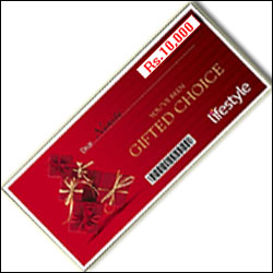 Life Style Gift Cheque for Rs. 10000/-
