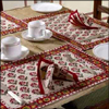 Click here for more on Set of Hand Block Printed Table Mats with 6 Napkins