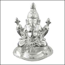 Click here for more on'GANESH SILVER IDOL -JPG014 20gms'