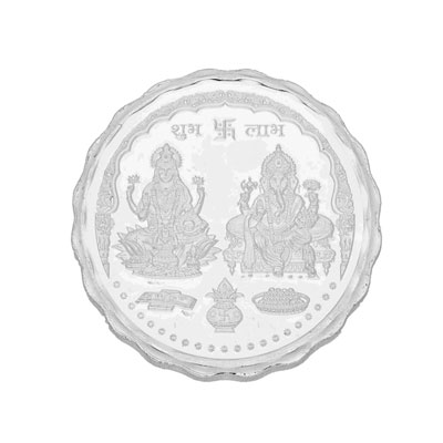 Click here for more on 20 Grams Lakshmi Ganesh Pure Silver coin - JPSEP-18-354-20