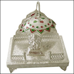 Click here for more on'Silver Peetam And Ganesh Idol - 100 Grams'