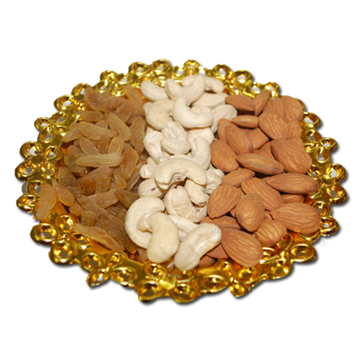 Click here for more on Dryfruit Thali - Code RD500-006