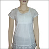 Click here for more on White color lace work designer kurthi - N13