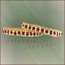 Click here for more on PEARL BANGLES - ROSY (SJPDPB 001)